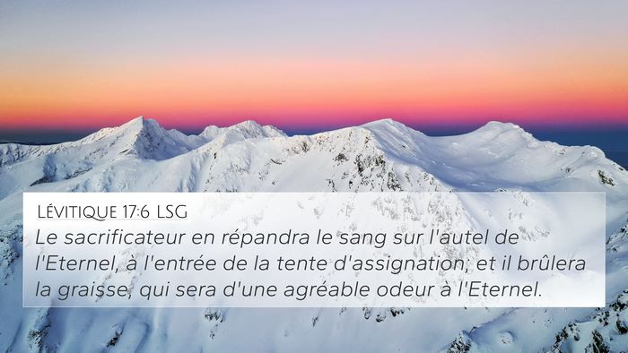 Lévitique 17:6 LSG Bible Verse Image
