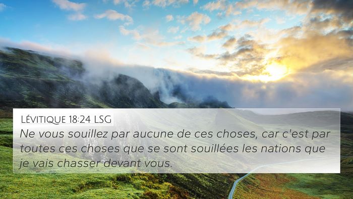 Lévitique 18:24 LSG Bible Verse Image
