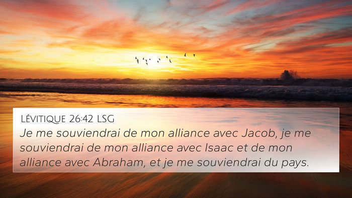 Lévitique 26:42 LSG Bible Verse Image