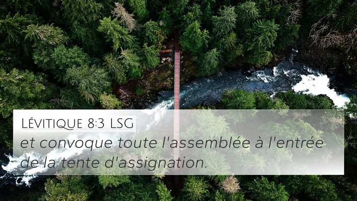 Lévitique 8:3 LSG Bible Verse Image