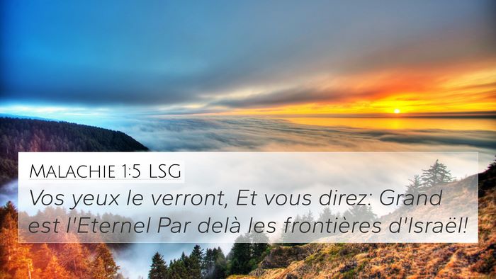 Malachie 1:5 LSG Bible Verse Image
