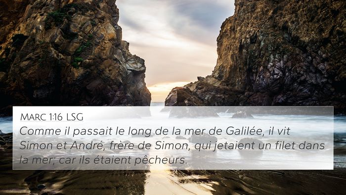 Marc 1:16 LSG Bible Verse Image
