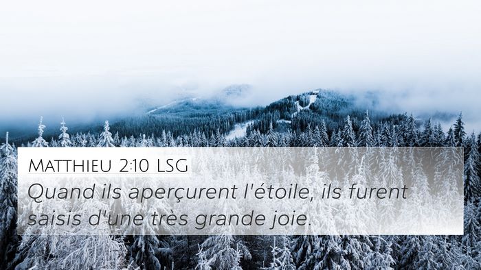 Matthieu 2:10 LSG 4K Wallpaper - Quand ils aperçurent l'étoile, ils furent - 4K Wallpaper Bible Verse