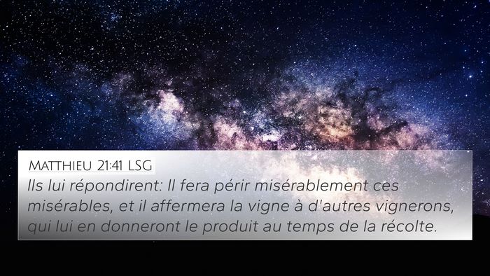 Matthieu 21:41 LSG Bible Verse Image