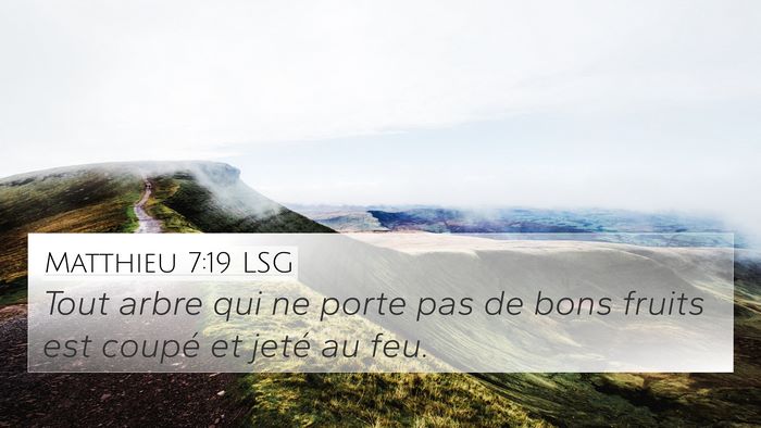 Matthieu 7:19 LSG Bible Verse Image