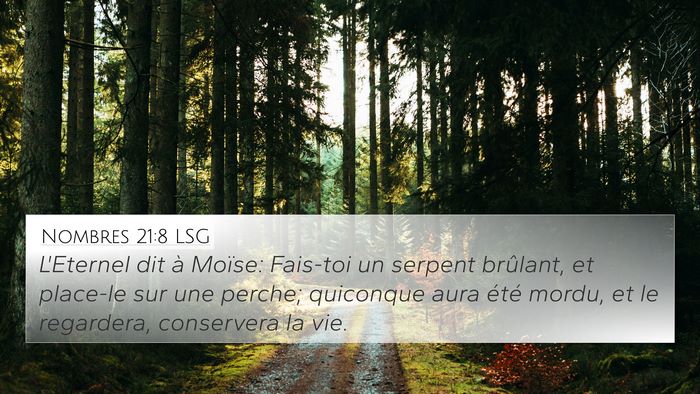 Nombres 21:8 LSG Bible Verse Image