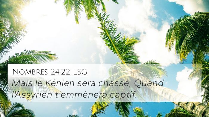 Nombres 24:22 LSG Bible Verse Image