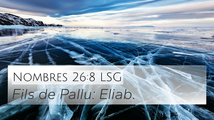Nombres 26:8 LSG 4K Wallpaper - Fils de Pallu: - 4K Wallpaper Bible Verse