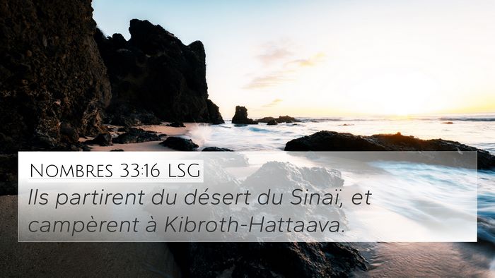 Nombres 33:16 LSG Bible Verse Image