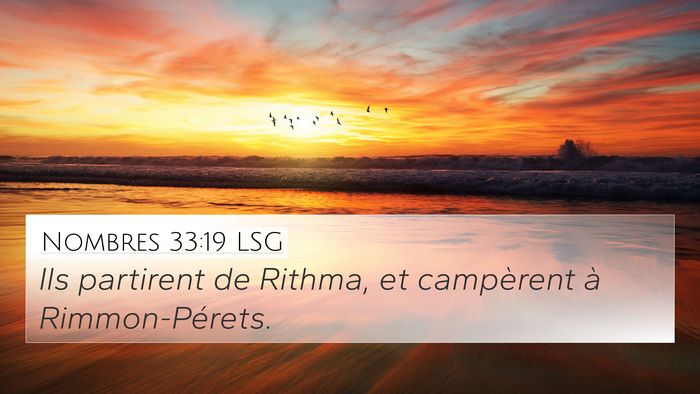 Nombres 33:19 LSG Bible Verse Image