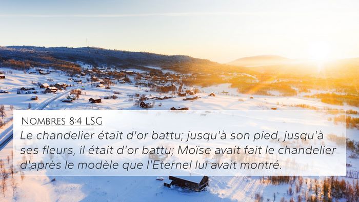 Nombres 8:4 LSG Bible Verse Image
