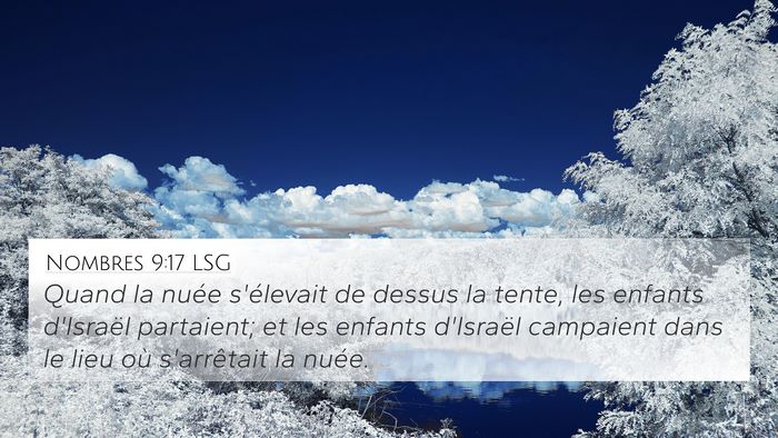 Nombres 9:17 LSG Bible Verse Image
