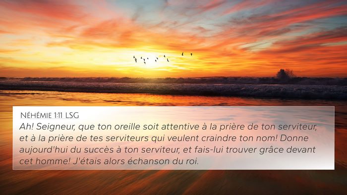 Néhémie 1:11 LSG Bible Verse Image