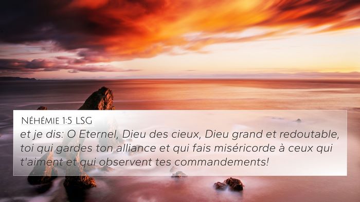 Néhémie 1:5 LSG Bible Verse Image