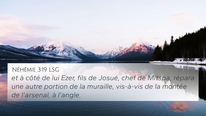 Néhémie 3:19 LSG Bible Verse Image