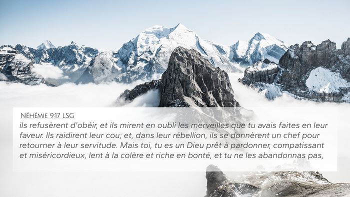 Néhémie 9:17 LSG Bible Verse Image