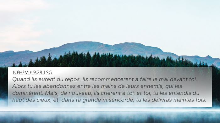 Néhémie 9:28 LSG Bible Verse Image