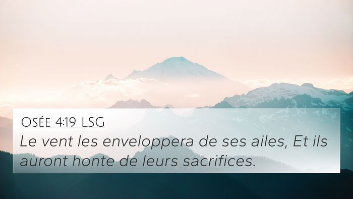 Osée 4:19 LSG Bible Verse Image