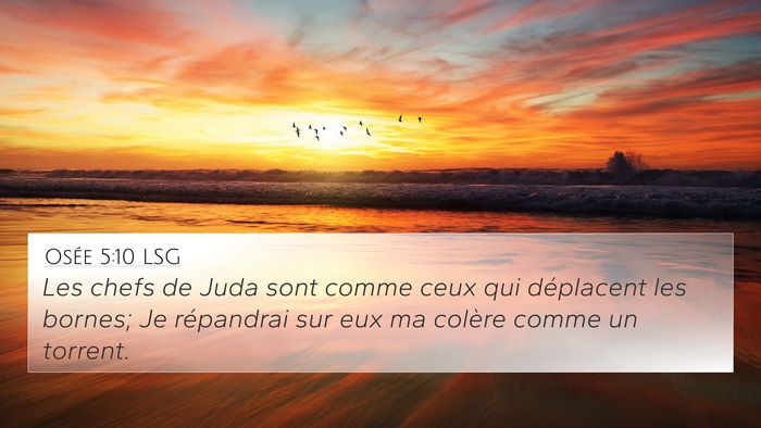 Osée 5:10 LSG Bible Verse Image