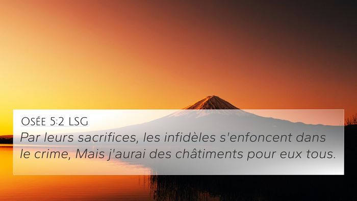 Osée 5:2 LSG 4K Wallpaper - Par leurs sacrifices, les infidèles s'enfoncent - 4K Wallpaper Bible Verse