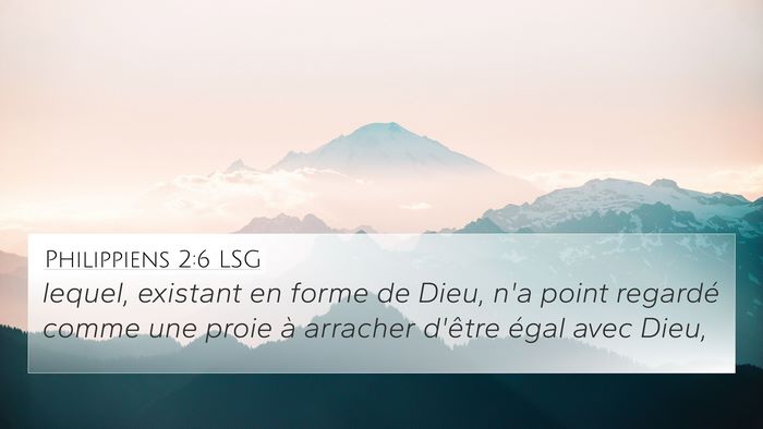 Philippiens 2:6 LSG Bible Verse Image