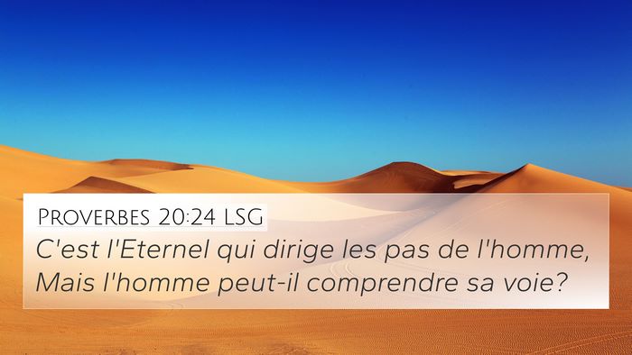 Proverbes 20:24 LSG Bible Verse Image