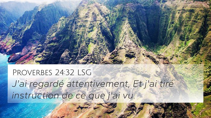 Proverbes 24:32 LSG Bible Verse Image