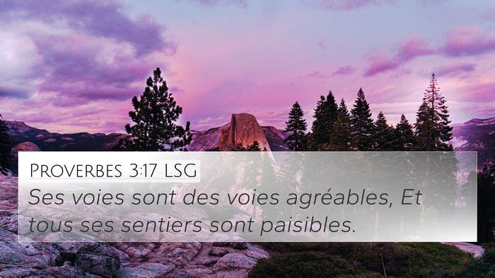 Proverbes 3:17 LSG Bible Verse Image