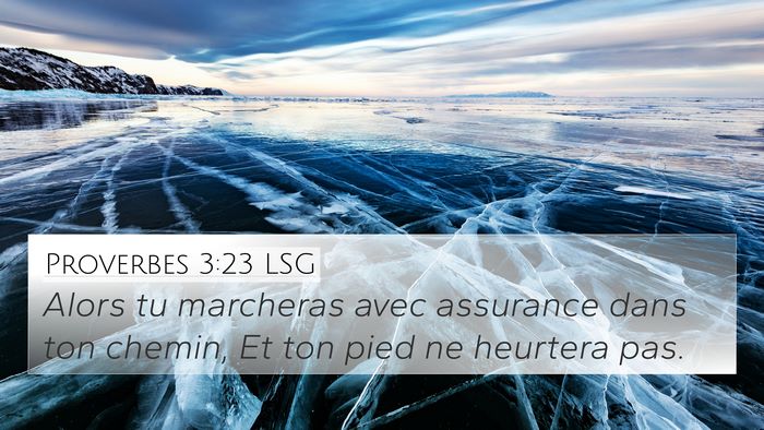 Proverbes 3:23 LSG Bible Verse Image