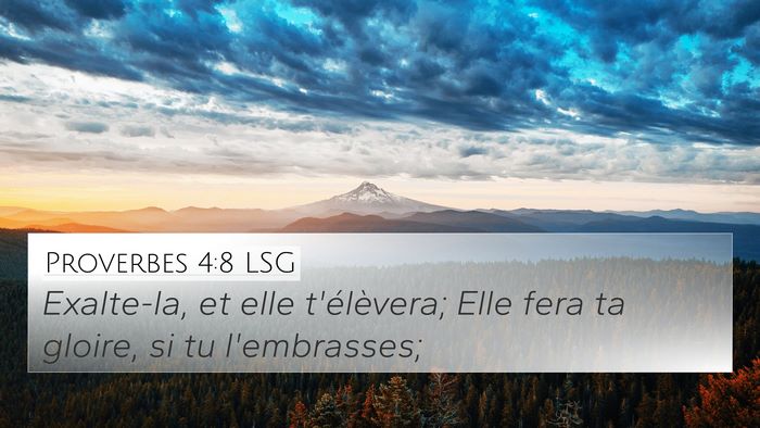 Proverbes 4:8 LSG Bible Verse Image