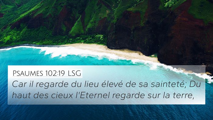 Psaumes 102:19 LSG Bible Verse Image