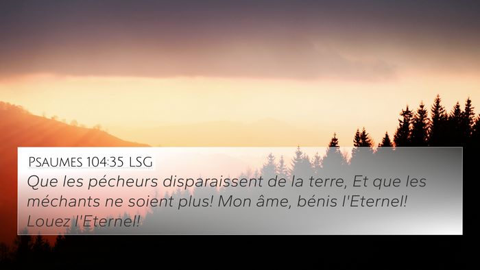 Psaumes 104:35 LSG Bible Verse Image