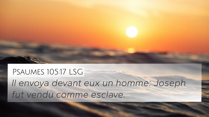 Psaumes 105:17 LSG Bible Verse Image