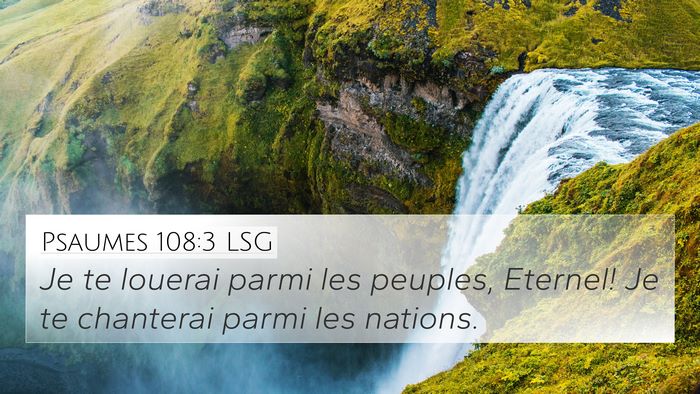 Psaumes 108:3 LSG Bible Verse Image