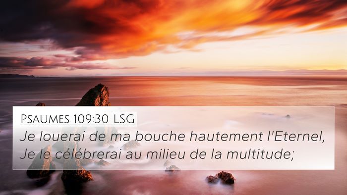 Psaumes 109:30 LSG Bible Verse Image