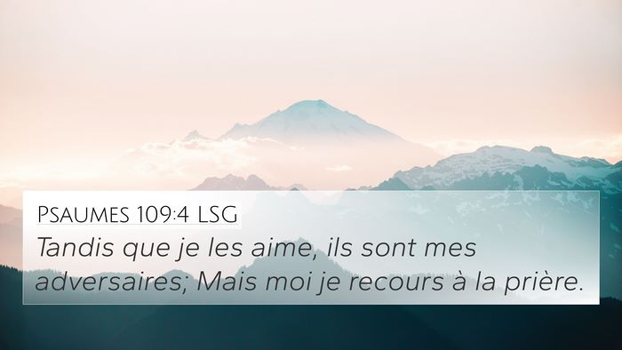 Psaumes 109:4 LSG Bible Verse Image