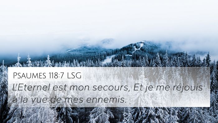 Psaumes 118:7 LSG Bible Verse Image