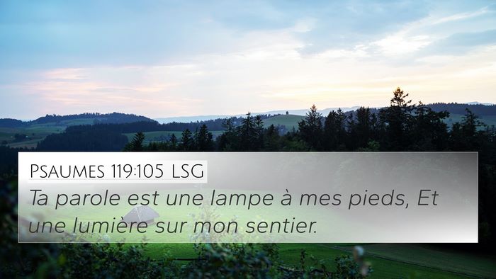Psaumes 119:105 LSG Bible Verse Image
