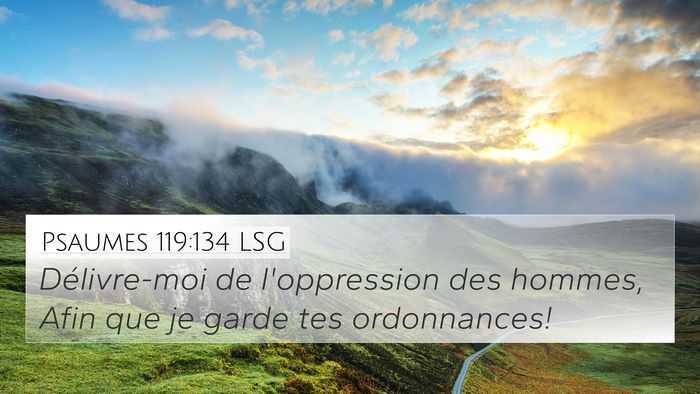 Psaumes 119:134 LSG Bible Verse Image