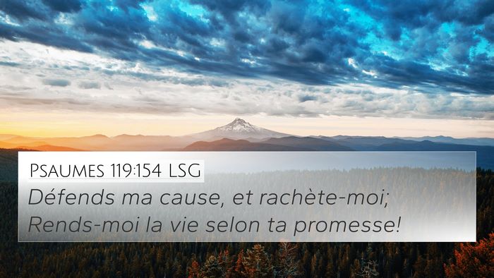 Psaumes 119:154 LSG Bible Verse Image