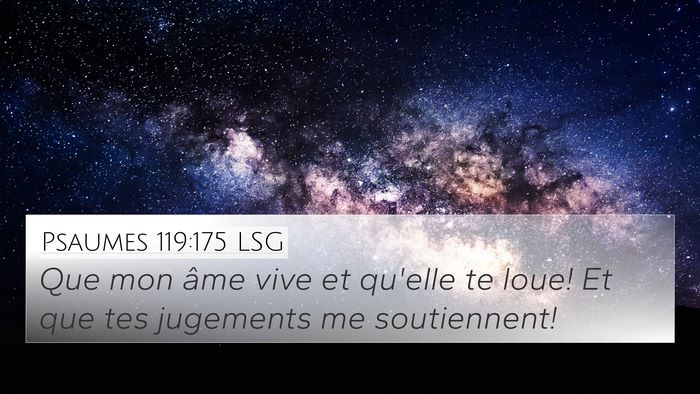 Psaumes 119:175 LSG Bible Verse Image