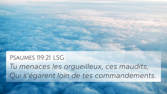 Psaumes 119:21 LSG Bible Verse Image