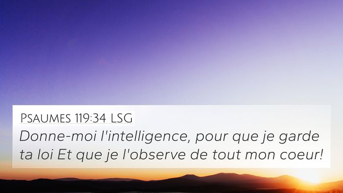 Psaumes 119:34 LSG Bible Verse Image