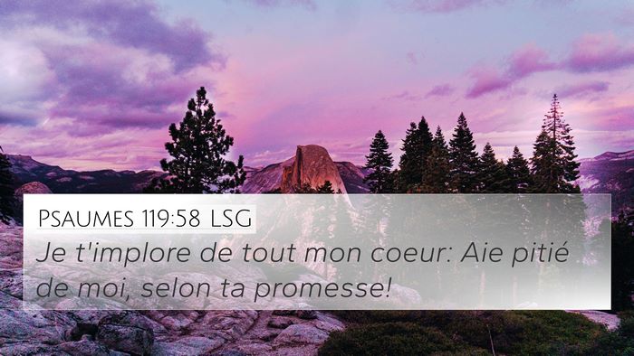 Psaumes 119:58 LSG Bible Verse Image