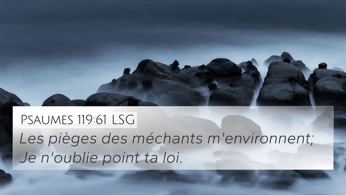 Psaumes 119:61 LSG Bible Verse Image