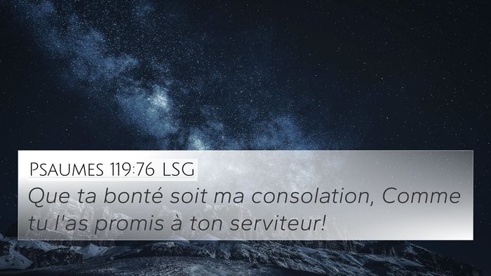 Psaumes 119:76 LSG Bible Verse Image