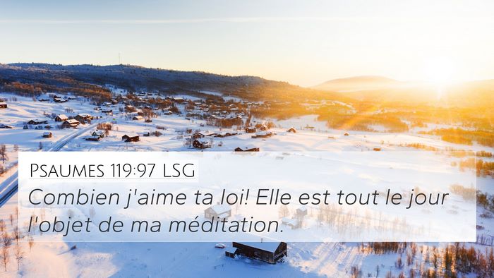 Psaumes 119:97 LSG Bible Verse Image