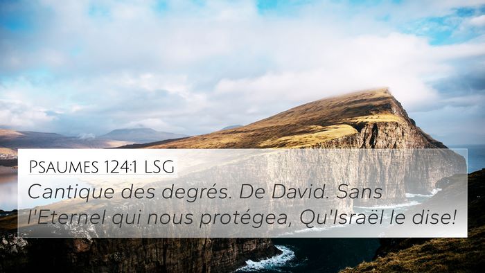Psaumes 124:1 LSG Bible Verse Image