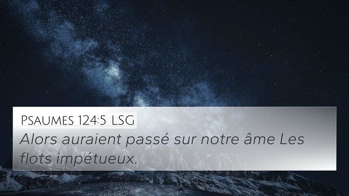 Psaumes 124:5 LSG 4K Wallpaper - Alors auraient passé sur notre âme Les flots - 4K Wallpaper Bible Verse