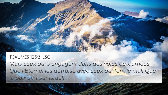 Psaumes 125:5 LSG Bible Verse Image